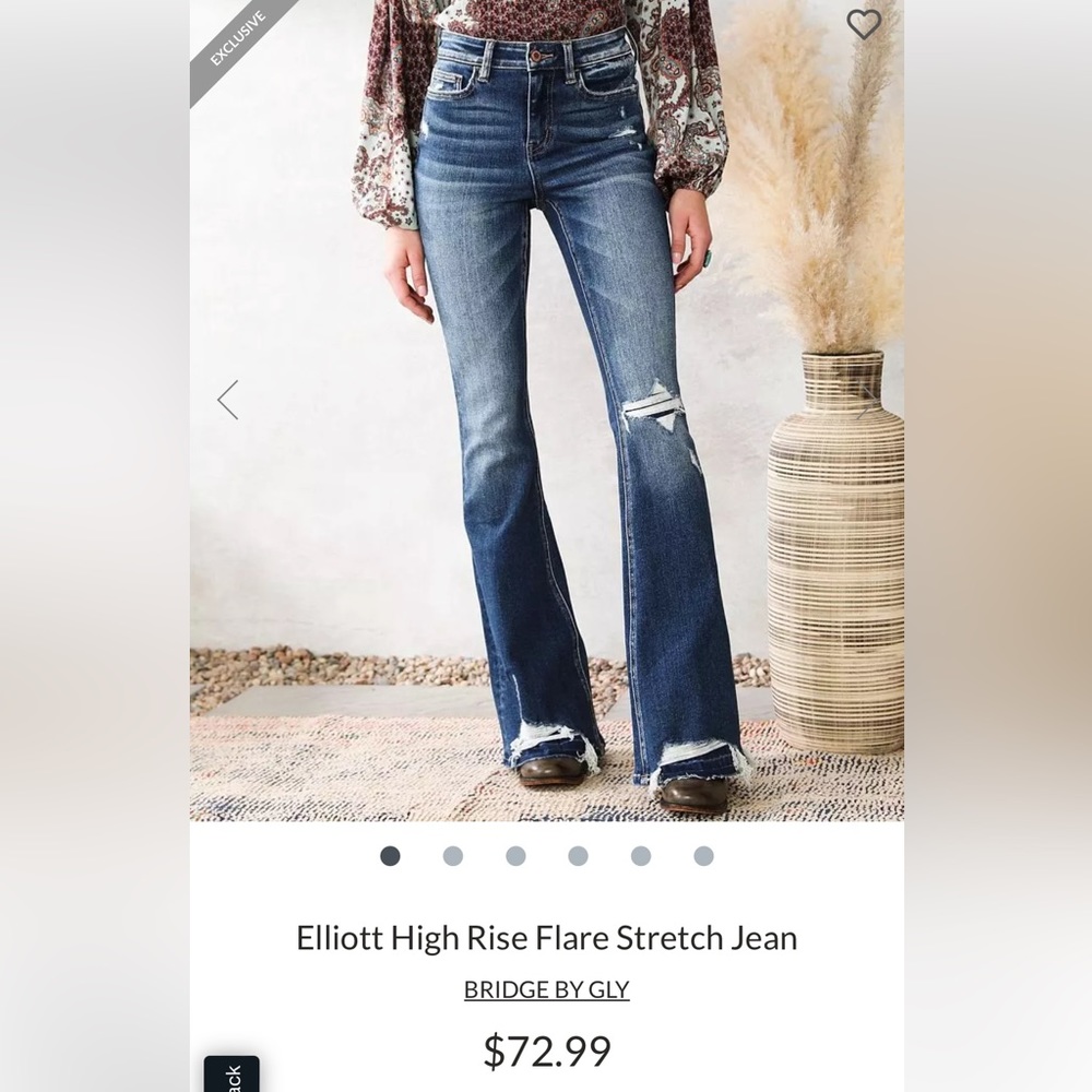 High Rise Flare Jeans from Buckle
